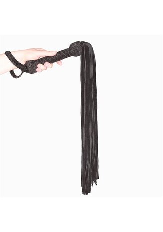 Leather Suede Flogger - Black