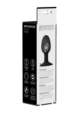 Weighted Butt Plug - Medium 4.7" / 12 cm