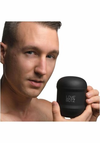 Cyber Stroke Vibrating Stroker - Black