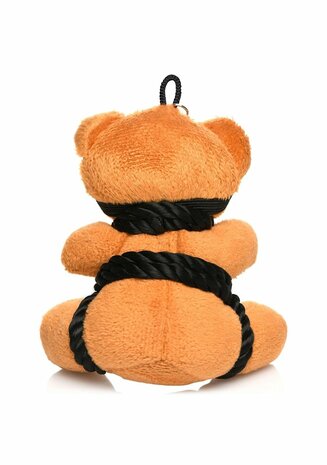 Rope Teddy Bear Keychain - Brown