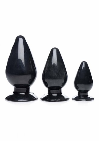Triple Cones - Butt Plug Set - 3 Stuks