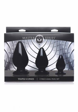 Triple Cones - Butt Plug Set - 3 Stuks