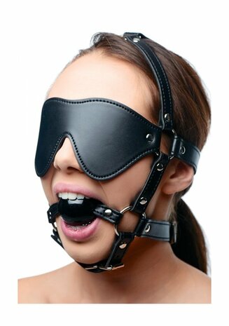Oogmaskerharnas met Bal Gag