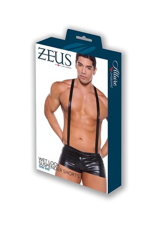 Wetlook Jarretelshort - One Size O/S