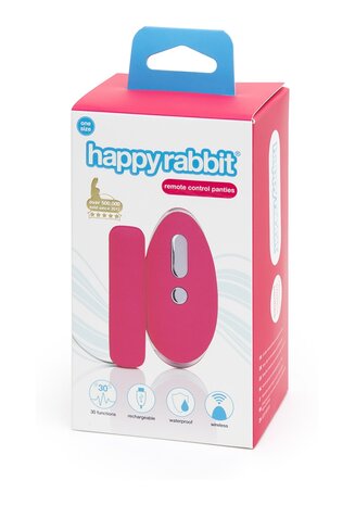 Remote Control Knicker Vibrator - Pink/Black