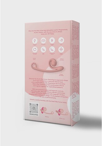 Snail Vibe - Curve Vibrator - Peachy Pink