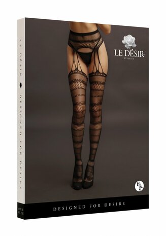 Jarretel Panty Gestreept - One Size O/S