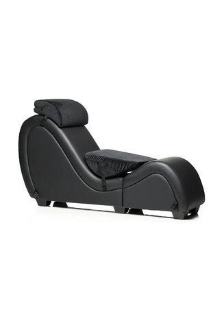 Kinky Sex Chaise with Love Pillows - Black