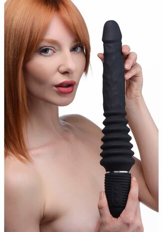 Thrust Master - Vibrerende en Stotende Dildo met Handvat