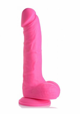Silicone Dildo met Ballen - 18 cm