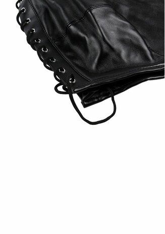 Zip-up Bondage Mask - Black