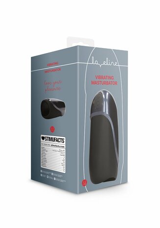 Vibrating Masturbator Sleeve - Licorice Black