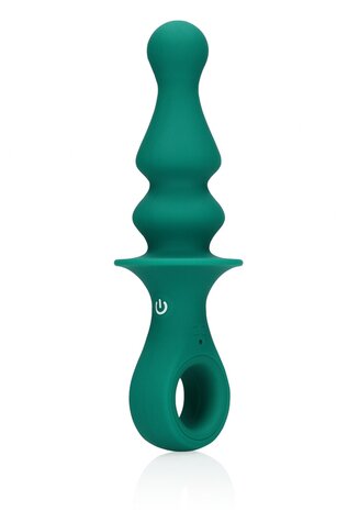 Pawn Shaped Anal Vibrator - Peacock Plume