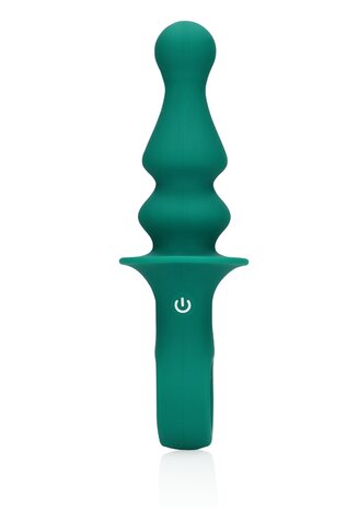 Pawn Shaped Anal Vibrator - Peacock Plume
