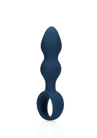 Teardrop Shaped Anal Plug - Large - Baltic Blue