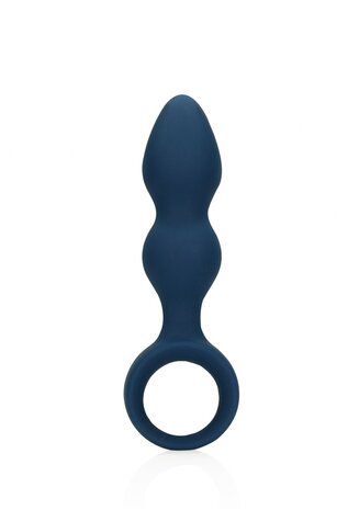 Teardrop Shaped Anal Plug - Large - Baltic Blue