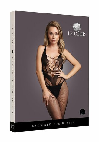 Bodystocking with Accentuated Lines - OS - Black O/S