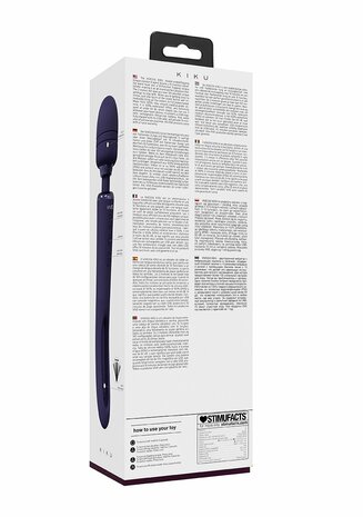 Kiku -  Double Wand with G-Spot Flapping - Purple