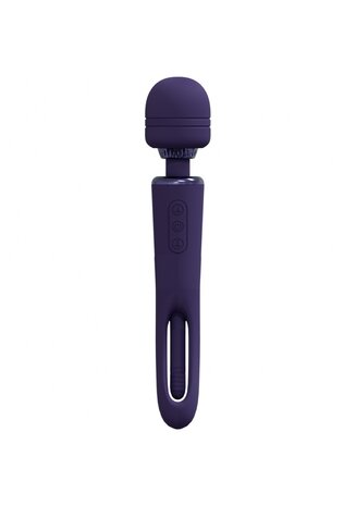 Kiku -  Double Wand with G-Spot Flapping - Purple