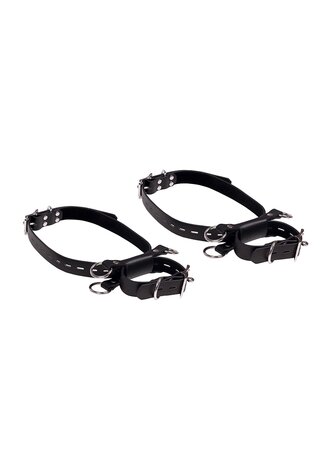 Kneeling Thigh Cuff Set - Black OS