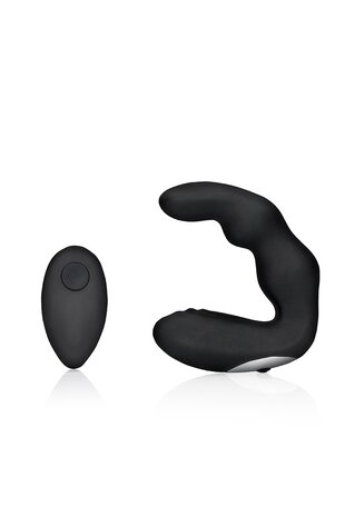 Gebogen vibrerende prostaatmassager met afstandsbediening