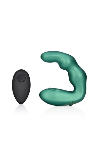 Gebogen vibrerende prostaatmassager met afstandsbediening