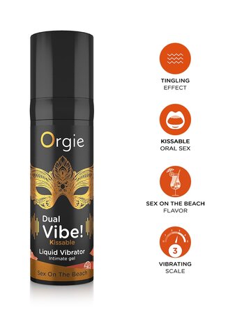 Dual Vibe! Liquid Vibrator - Sex Beach - 0.5 fl oz / 15 ml
