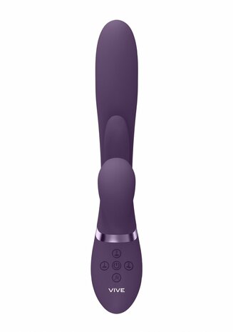 Thrusting GSpot, Flapper, PulseWave Clit Stimulator - Purple