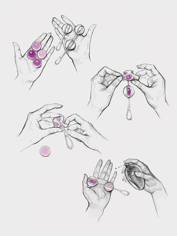 Geisha Balls Mini - Raspberry