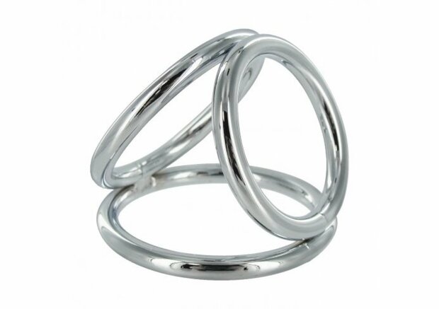 The Triad - Kuisheidskooi met Penis en Ballen Ring - Medium