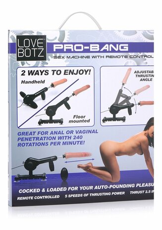 Pro-Bang - Seksmachine met Afstandsbediening