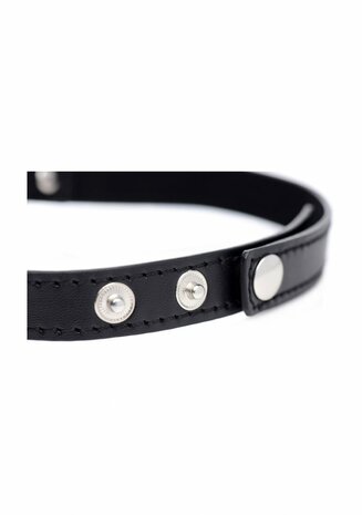 Dark Heart - Chrome Hart Zwarte Choker