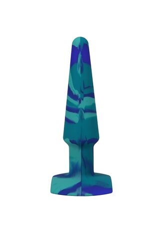 Groovy - Silicone Anal Plug - 5" / 12 cm - Ocean