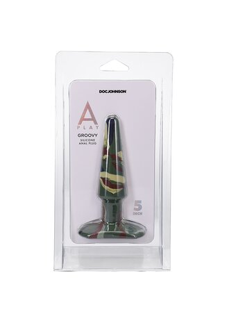 Groovy - Silicone Anal Plug - 5" / 12 cm - Camouflage