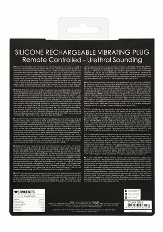 Silicone Oplaadbare Vibrerende Plug met Afstandsbediening