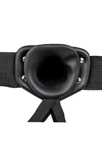 Vibrerende Holle Strap-On zonder Ballen - 20,5 cm