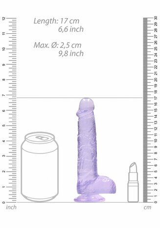 Realistische Dildo met Ballen - 15 cm