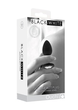 Silicone Butt Plug met Verwijderbaar Sieraad