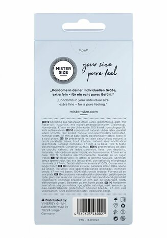 Pure Feel - Kondooms 47 mm - 10 pack