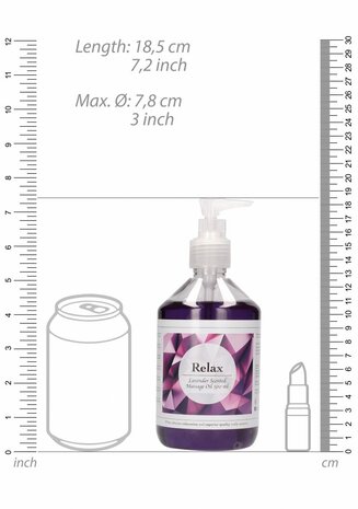 Relax - Massage Olie Lavendel - 500 ml
